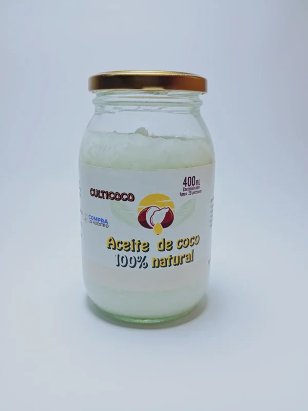 Aceite de Coco Culticoco 400ml (Envase Vidrio)