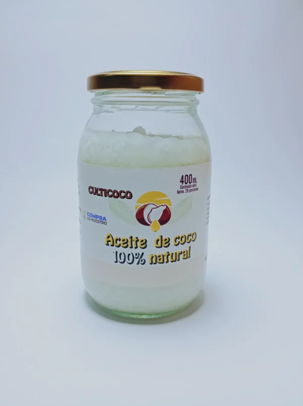 400a Aceite de Coco Culticoco 400ml (Envase Vidrio)